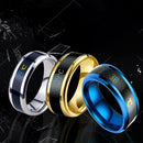 Mood Rings Stainless Steel Temperature Measurement Ring Thermometer Display