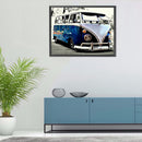 Retro Car Drawing Full Round Drill Diamond Painting Kit Art Crafts for Adults