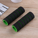 1 Pair Bike Bicycle Handle Bar Sponge Grip Cover Bar Grips Sleeve (Green) Newly
