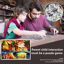 DIY Rainy Night Paper Puzzles 1000pcs for Adults Kids Jigsaw Picture Toys