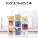 Transparent Beans Storage Box with Buckle Home Plastic Food Sealed Container