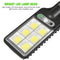 LED Solar Wall Light Outdoor Motion Sensor Lamp Garden Remote Lamp (72COB)