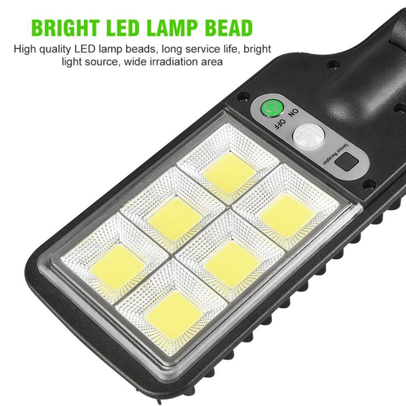 LED Solar Wall Light Outdoor Motion Sensor Lamp Garden Remote Lamp (72COB)