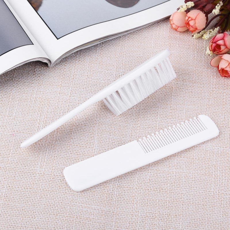 2pcs/Set Newborn Baby Hair Comb+Brush Soft Infant Head Massager Hair Care