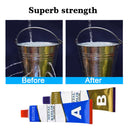 2pcs A+B Waterproof Resistance High Temperature Super Glue Metallic Iron Seal