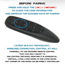 G10BTS Wireless Bluetooth-compatible Air Mouse 6-Axis Gyroscope 17 Keys Smart Re