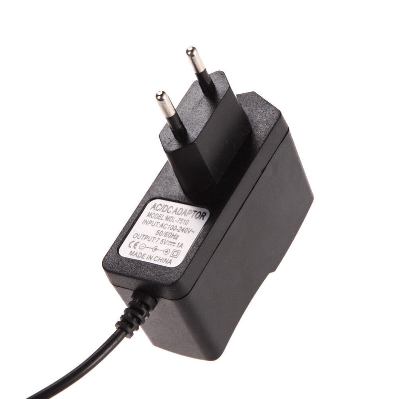 AC 100-240V Converter Adapter DC 5.5 x 2.5MM 7.5V 1A 1000mA Charger EU Plug