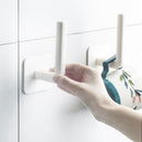 Self Adhesive Hook Towel Holder Wall Hanger Rack for Kitchen Bathroom (1pc)