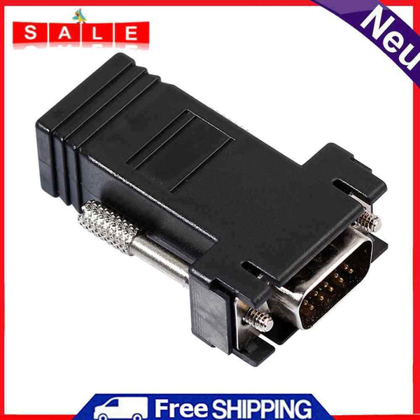 VGA Extender Female/Male, LAN Cat5 Cat5e/6 RJ45 Ethernet Female Adapter