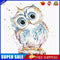 Cute Owl Oil Painting By Numbers Kit DIY Frameless Picture On Canvas Craft