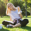 700ml Leakproof Water Bottle Plastic Soak Fruit Outdoor Drinkware (Black) Newly