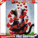 5D DIY Diamond Painting Love Cat Full Round Drill Art Picture Rhinestones