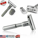 Men Adjustable Double Edge Shaving Safety Razor Shaver W5G7 5pc w/ Zinc Z O0M8