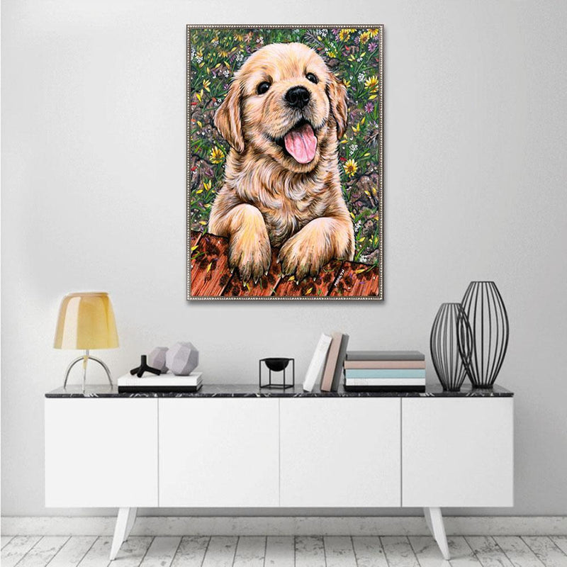 Dog 5D Diamond Painting Embroidery DIY Crafts Cross Stitch Home Decor Gift