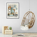 5D DIY Diamond Painting Window Ornament Full Round Drill Home Decor Art Pictu