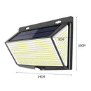 468 LED Solar Light Motion Sensor Wall Mounted Home Street Lamp Decoration