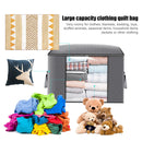 Large Capacity Clothes Storage Bag Foldable Organizer for Comforter (Grey) Newly