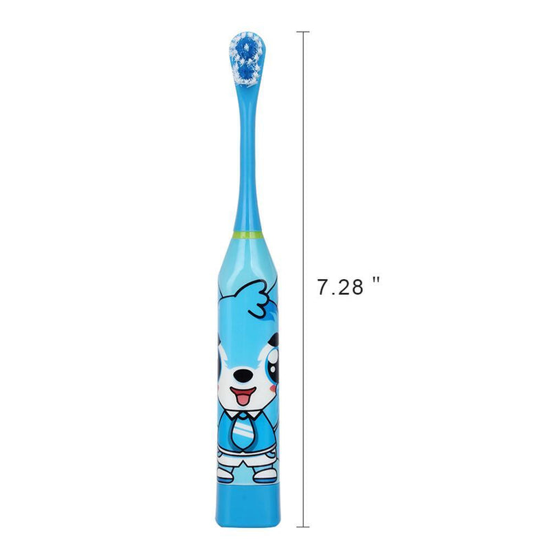 Children Auto Electric Toothbrush Ultrasonic Waterproof Tooth Brush (Blue) Newly