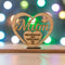 Mother's Day Wooden Heart-shaped Happy Day Mum Ornament Gift Best E6B4