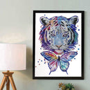 5D DIY Special Shaped Diamond Painting Tiger Butterfly Embroidery Kits Wall Art