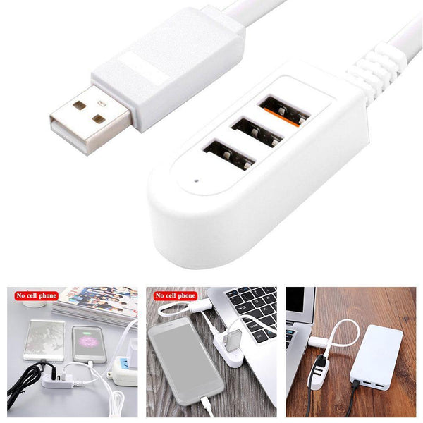 High Speed 4 Port USB2.0 Multi HUB Splitter Expansion Desktop T1H E8L1 PC C6W0