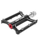 2pcs GUB GC020-DU Aluminum Alloy Folding Mountain Bike Baring Pedals(Black)