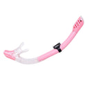 Diving Snorkel Professional Swim Breathing Tube Hose (Transparent Pink) Newly