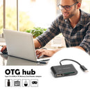 USB 3.1 USB-C Type C to USB 2.0 Hub TF Memory Card Reader OTG Adapter for Phone