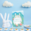 Rabbit Easter Eggs Easter Greeting Cards Invitation Card Paper Card Envelope