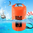 Waterproof Dry Bag Pack Sack Swimming Kayaking River Trekking (3L Orange) Newly