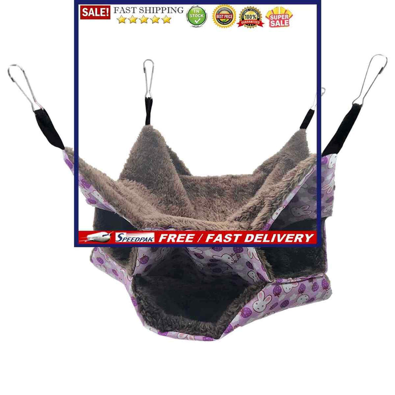 Small Animal Hammocks Warm Plush Bed Guinea Pig Cage Accessories Ferret
