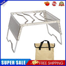 Outdoor Portable Folding BBQ Grill Windproof Camping Pot Stand Stove Rack