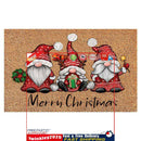 Christmas Gnome Dwarf Doormat Merry Christmas Welcome Carpet Door Rug (2) Newly