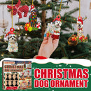 6pcs Xmas Pendants Christmas Decorations Dog Pendant Animal Pattern Random