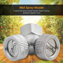 Copper Mist Spray 2 Nozzle Garden Water Cooling Sprinklers Irrigation Tools