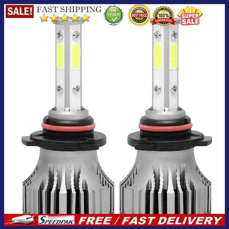 2pcs LED Car Headlamp Fog Lamp Bulbs 8000LM 6500K COB Bulbs for Auto Headlight