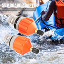 2x Rowing Boat Air Valve Kayak Surfing Paddle Board Pump Adapter (Orange) Newly