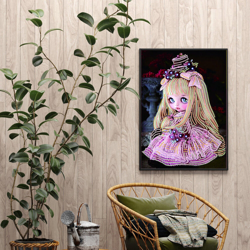 5D DIY Girl Special Shaped Diamond Painting Cross Stitch Mosaic Kits Wall Art