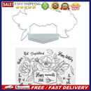 2pcs DIY Silicone Transparent Seals Stamps+Cutting Die for Album (MS-683)