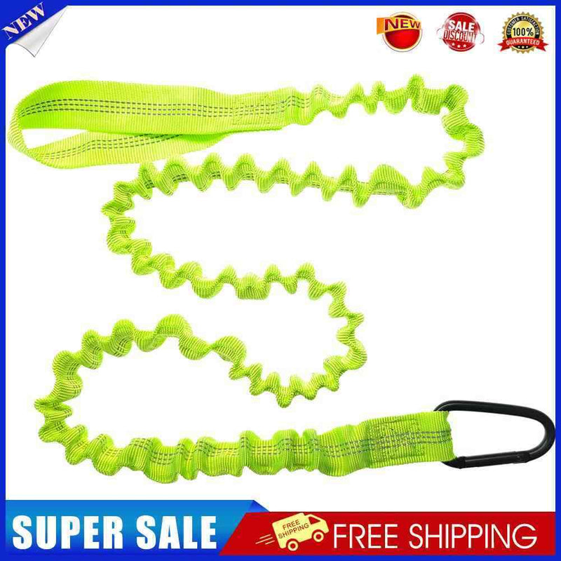 Elastic Kayak Paddle Leash Adjustable Paddle Strap (Green)