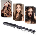 Folding Hair Comb Anti Static Plastic Foldable Beard Pocket Brush (Black) Newly