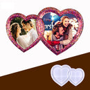 Heart-to-heart Shaped Photo Frame Mold - DIY Silicone Picture Frames Molds