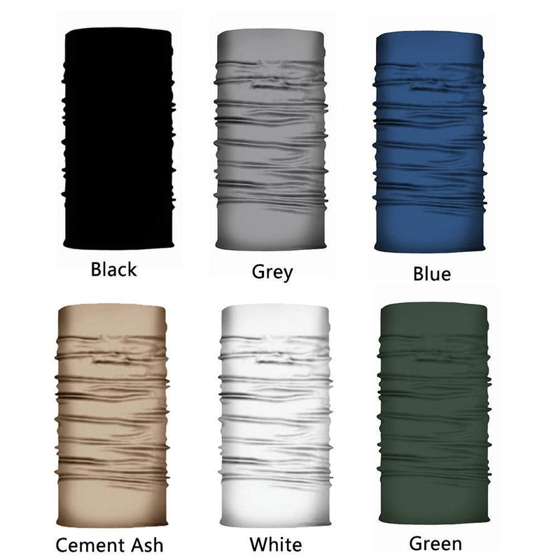 Cycling Camping Tube Scarf Outdoor Gaiter Bandana Headband (Cement Grey)