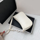 Pure Soft Leather Women Handbag Small Underarm Shoulder Totes Bag (Beige)
