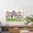 Partial Embroidery 14CT Cross Stitch Beautiful Iris Needlework Kit for DIY