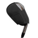 Golf Iron Club Head Cover Rod Head Protective Case PU Wedges Cover (Black)