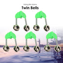 5pcs Fishing Bells Sea Carp Pike Night Fishing Rod Bite Alarm Tip Twin Bell