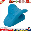 Muscle Relaxation Neck Stretcher Cervical Pillow for Pain Relief (Blue) Newly