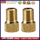 2pcs Presta to Schrader Bike Valve Adapters Bicycle Pump Gas Nozzle Tube To
