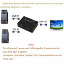 2 In 1 Out Switcher Converter 2 Ways Video Splitter 2 Port VGA Switch Box